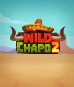 Embark on the colorful Mexican desert with Wild Chapo 2 slot by Relax Gaming, featuring a whimsical bull wearing a sombrero set against a serene desert backdrop. This graphic portrays the fun and adventure of the game, ideal for players who enjoy unique themes, delivering a delightful play experience.